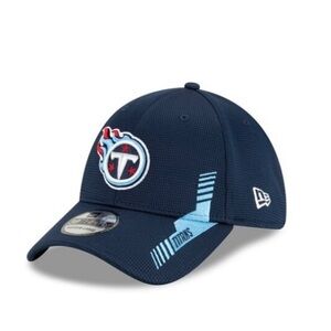 NWT Tennessee Titans NFL21 Side Line Navy Fitted Hat - New Era